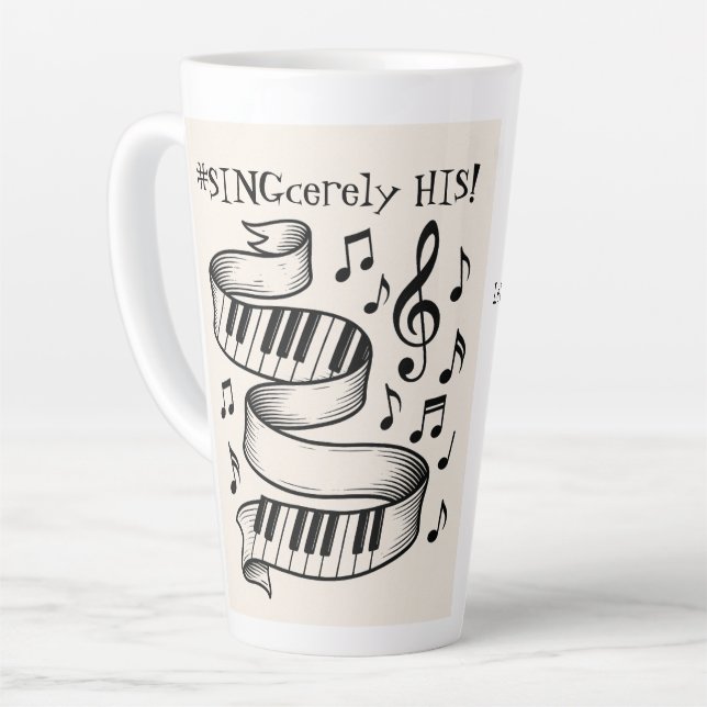 Caneca De Café Latte Caneca de Latte (Ângulo esquerdo)