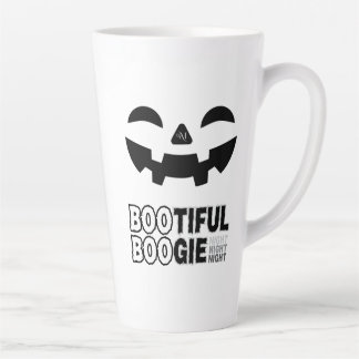 Caneca De Café Latte Caneca de Latte 17oz: Rosto de HALLOWEEN