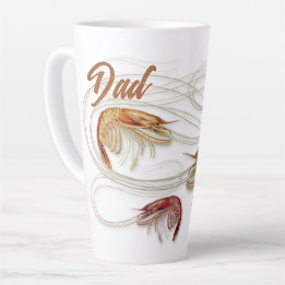 Caneca De Café Latte Caneca de Latte Alta para Pai Pescador de Isca de