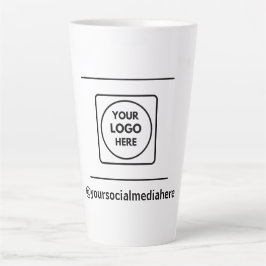 Caneca De Café Latte Caneca de latte alta personalizada 17oz com logoti