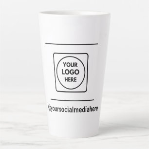 Caneca De Café Latte Caneca de latte alta personalizada 17oz com logoti