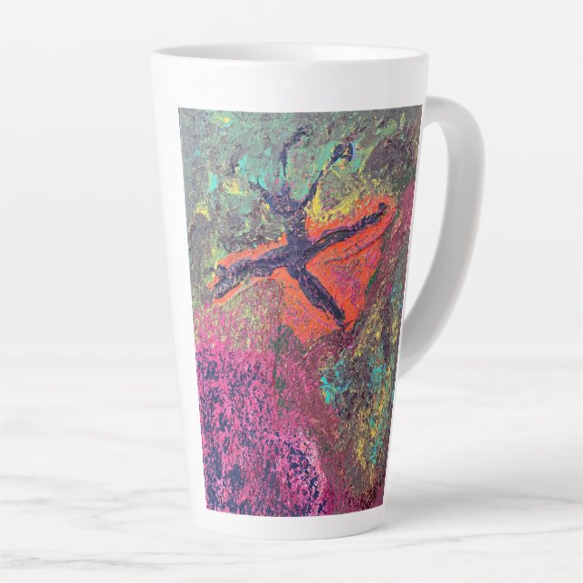 Caneca De Café Latte Caneca de latte Bloomfusion (Ângulo direito)