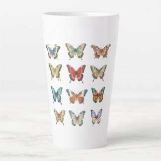 Caneca De Café Latte Caneca de Latte Borboletas | Presente Fofo para Am