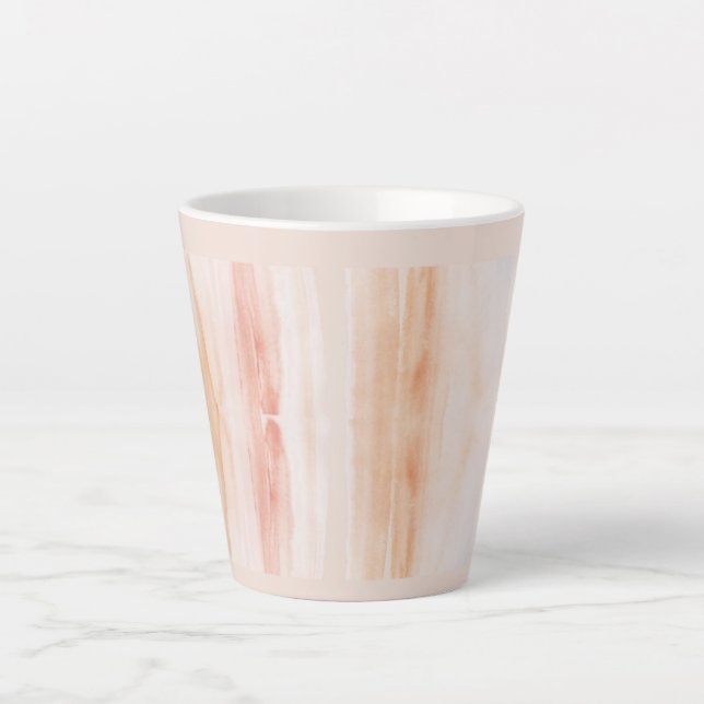 Caneca De Café Latte Caneca de Latte "Caneca de Latte Pastel – Elegante (Frente)
