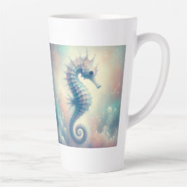 Caneca De Café Latte Caneca de Latte Cavalo-Marinho Pastel 12 oz & 17 o
