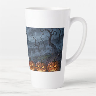 Caneca De Café Latte Caneca de Latte com Design de Halloween