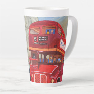 Caneca De Café Latte caneca de latte de ônibus de Londres 