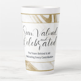 Caneca De Café Latte Caneca de Latte de Reconhecimento | Presente Elega
