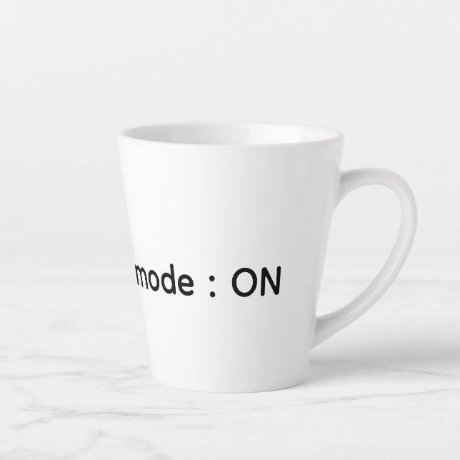 Caneca De Café Latte Caneca de Latte descreva sua mente  (Direita)