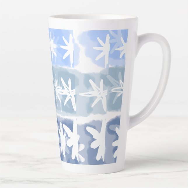 Caneca De Café Latte Caneca de Latte - dias de inverno  (Direita)