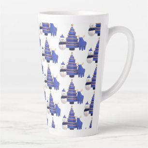 Caneca De Café Latte caneca de latte em estilo natalino 