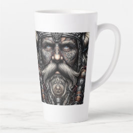 Caneca De Café Latte Caneca de Latte Guerreiro Viking Norueguês 12 oz &