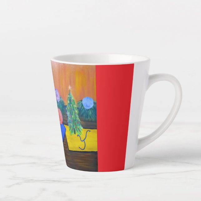 Caneca De Café Latte Caneca de Latte Natalino (Direita)