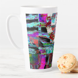 Caneca De Café Latte Caneca de Latte – Neon Pulse