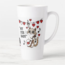 Caneca De Café Latte Caneca de latte para bebê de Valentine