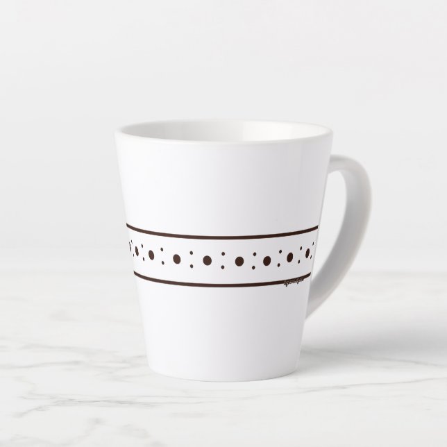 Caneca De Café Latte Caneca de Latte pequena branca Figdewdrop Relax Cu (Ângulo direito)