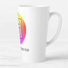 Caneca De Café Latte Caneca de latte personalizada com nome e logotipo 