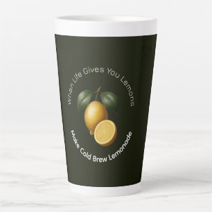 Caneca De Café Latte Caneca de Latte - Quando a Vida Lhe Dá Limões