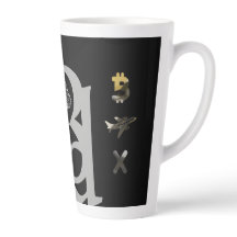 Caneca de Latte RICH Decoração de Interior Tendênc