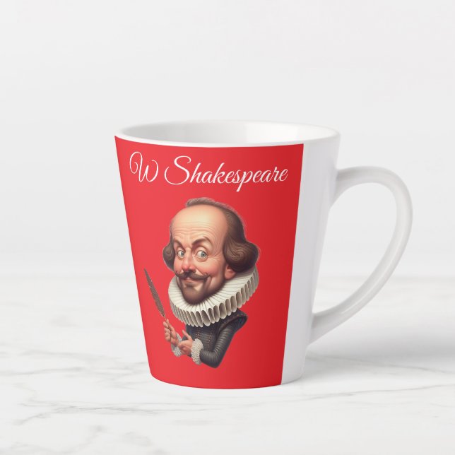 Caneca De Café Latte Caneca de Latte Shakespeare (Direita)