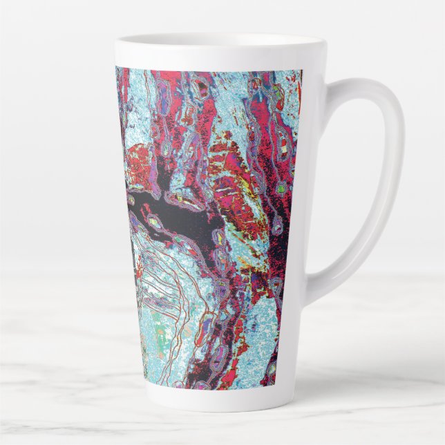 Caneca De Café Latte Caneca de Latte – Strata Pulse (Direita)