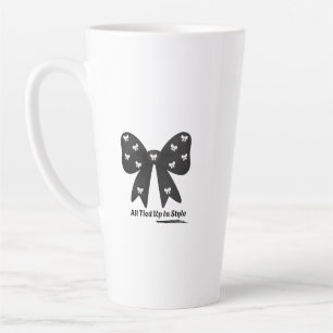 Caneca De Café Latte Caneca de Latte Tudo Amarrado Com Estilo – Laço Pr
