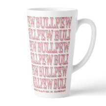 Caneca de Latte Vermelha "BULLPEW"