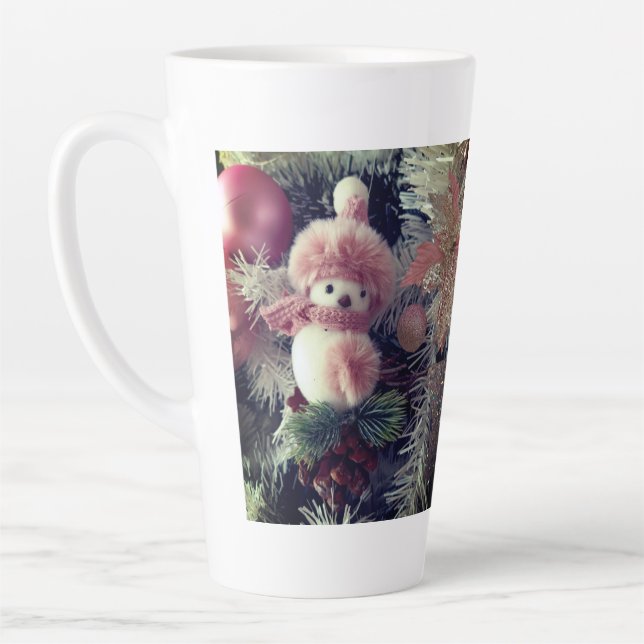 Caneca De Café Latte Caneca de Natal Snowman Christmas Latte (Esquerda)