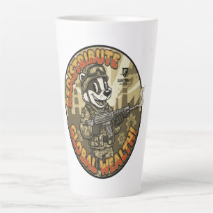 Caneca De Café Latte Caneca Global Wealth Badger Latte