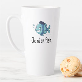 Caneca De Café Latte Caneca Grande de Latte - Eu não ligo