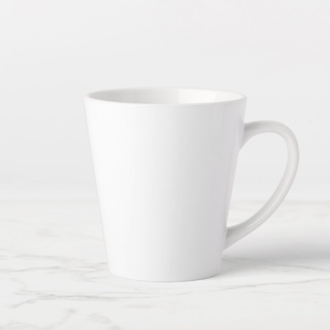 Caneca De Café Latte Caneca Latte Branco Cinza Claro (Direita)