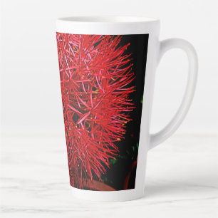 Caneca De Café Latte Caneca Latte Personalizada de Girassol Vermelho