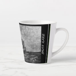 Caneca De Café Latte Caneca LS Latte Lago dos Cisnes desenho digital