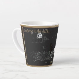 Caneca De Café Latte Caneca Pequena de Latte à Espera no Escuro