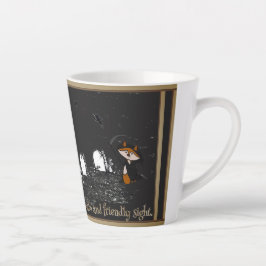 Caneca De Café Latte Caneca Pequena de Latte à Espera no Escuro