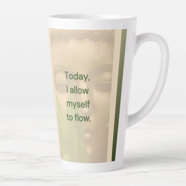 Caneca De Café Latte Caneca Zen Latte BuddhaToday V2 #1 (Direita)