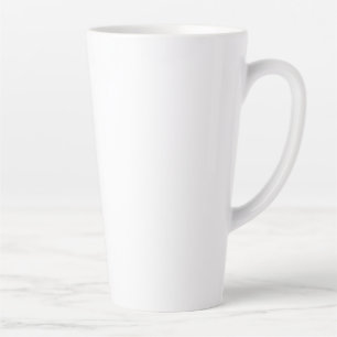 Caneca De Café Latte Caneta branca de latão grande