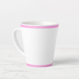 Caneca De Café Latte Caneta Latente de Greve Rosa