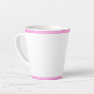 Caneca De Café Latte Caneta Latente de Greve Rosa