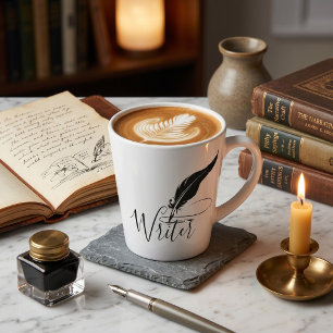 Caneca De Café Latte Caneta tinteiro personalizada