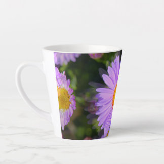 Caneca De Café Latte Canhão de Flor Roxo