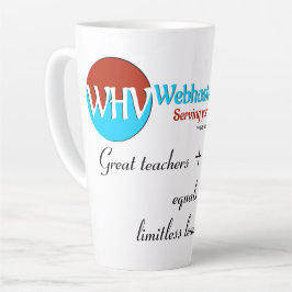 Caneca De Café Latte Canhão de Professores Inspiracional