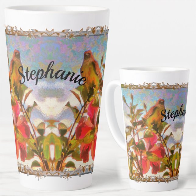 Caneca De Café Latte Cantor Poolside 2338 (Criador carregado)