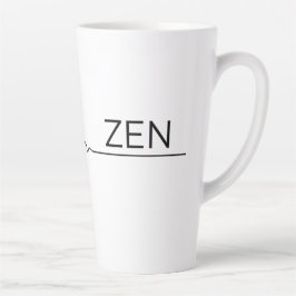 Caneca De Café Latte Caos Abrangente à Paz