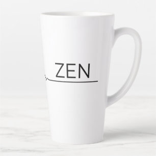 Caneca De Café Latte Caos Abrangente à Paz
