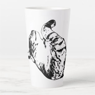 Caneca De Café Latte Capa do Coração