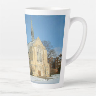 Caneca De Café Latte Capela Harbison em inverno na Grove City College