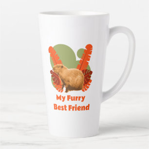 Caneca De Café Latte Capivara Meu Melhor Amigo Peludo