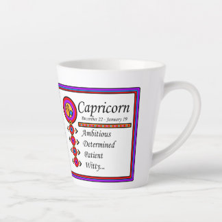 Caneca De Café Latte Capricorn Personality Traits Designer Mug