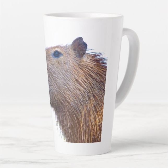 Caneca De Café Latte Capybara (Ângulo direito)